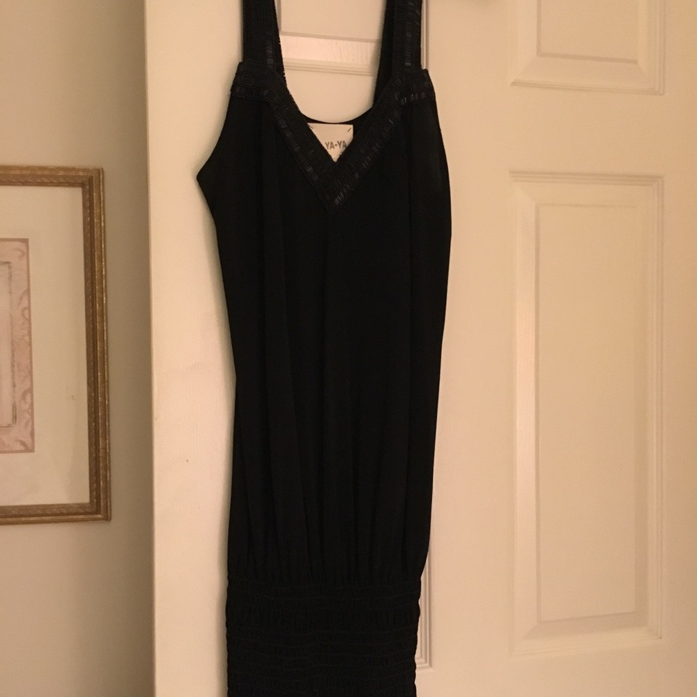 Yaya dress with black beading