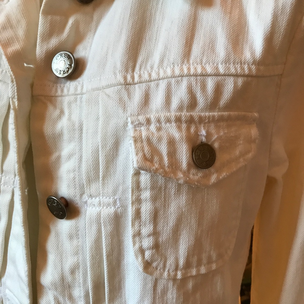 White Denim J Crew Jacket