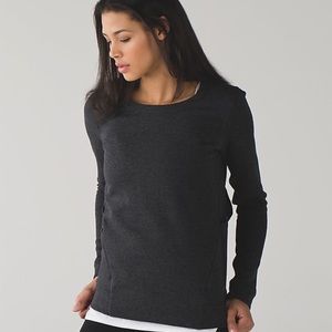 Lululemon Charcoal Cutout Sweatshirt