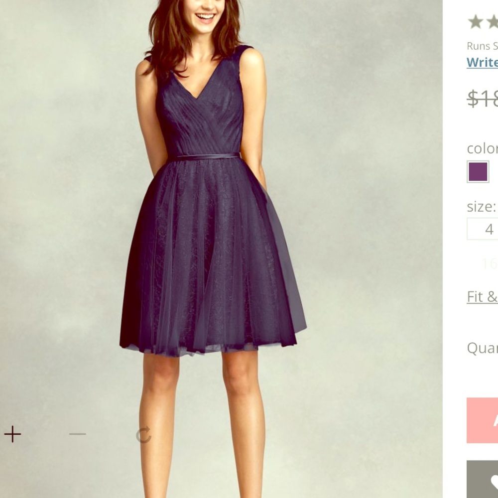 Vera Wang White bridesmaid dress