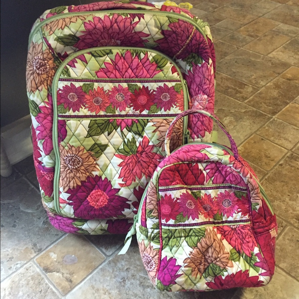 Vera Bradley Bookbag and lunchbag set