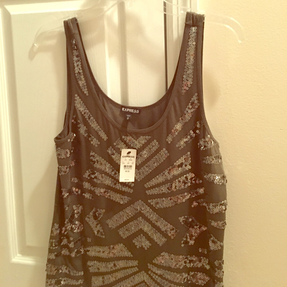 NWT. Express sequin tank top