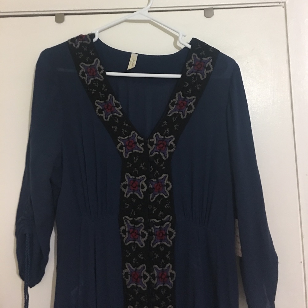 Dark blue maxi dress from free people