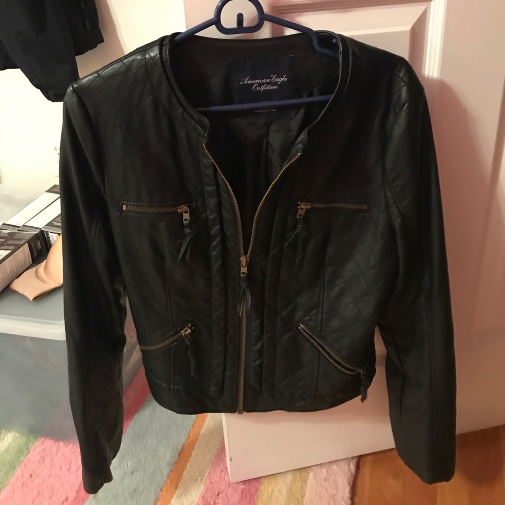 Faux leather jacket