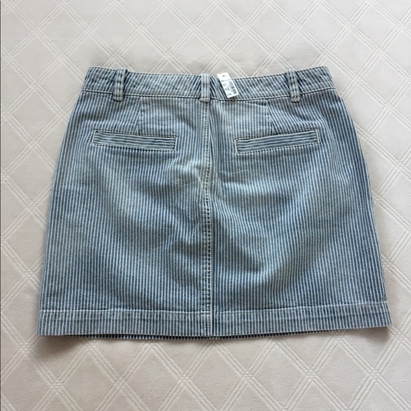 sold • nwt madewell walker mini railroad stripe skirt - Picture 4 of 6