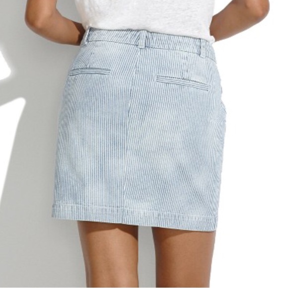 sold • nwt madewell walker mini railroad stripe skirt - Picture 2 of 6
