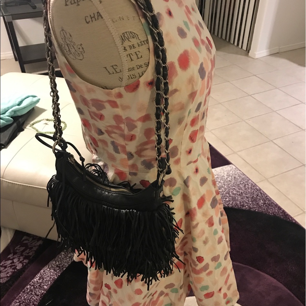Fringe crossbody bag