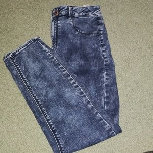 AE ACID WASH JEGGINGS