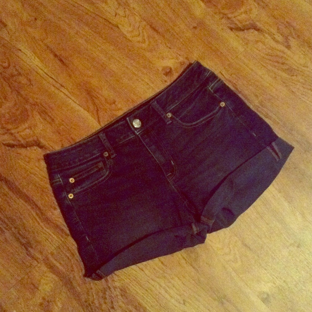 American Eagle Size 4 Dark Jean Shorts Boy Midi