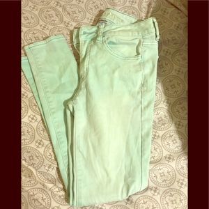 American eagle 🦅  mint green jeggings 👖