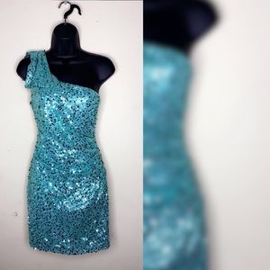 Windsor Aqua-sequenced Dress