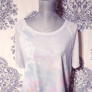 Silky, Pastel Watercolor Print Tee