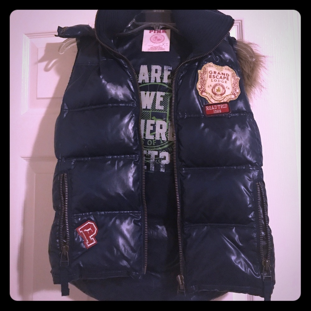 Victoria's Secret Pink puffer vest