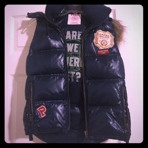 Victoria's Secret Pink puffer vest