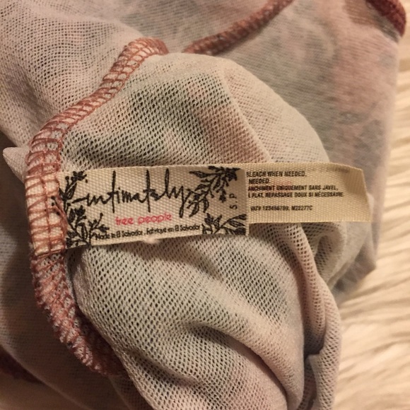 Free People Printed So Fresh Pink Bodysuit - Picture 5 of 5