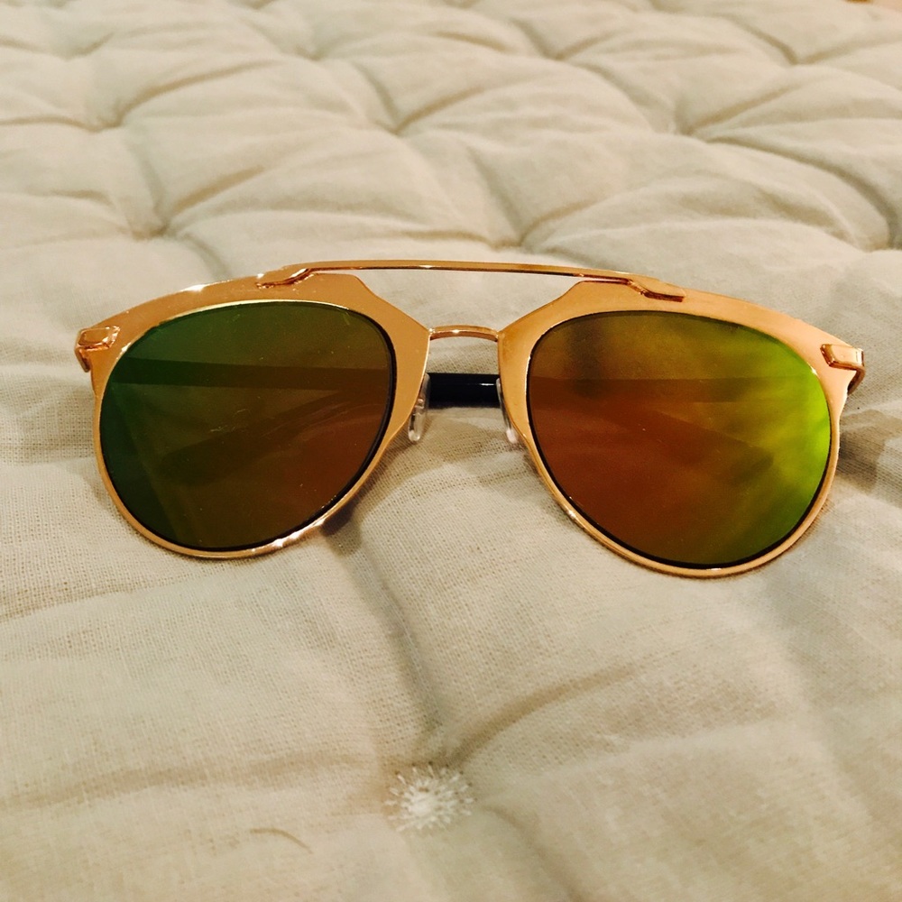 Free People rainbow reflective sunglasses