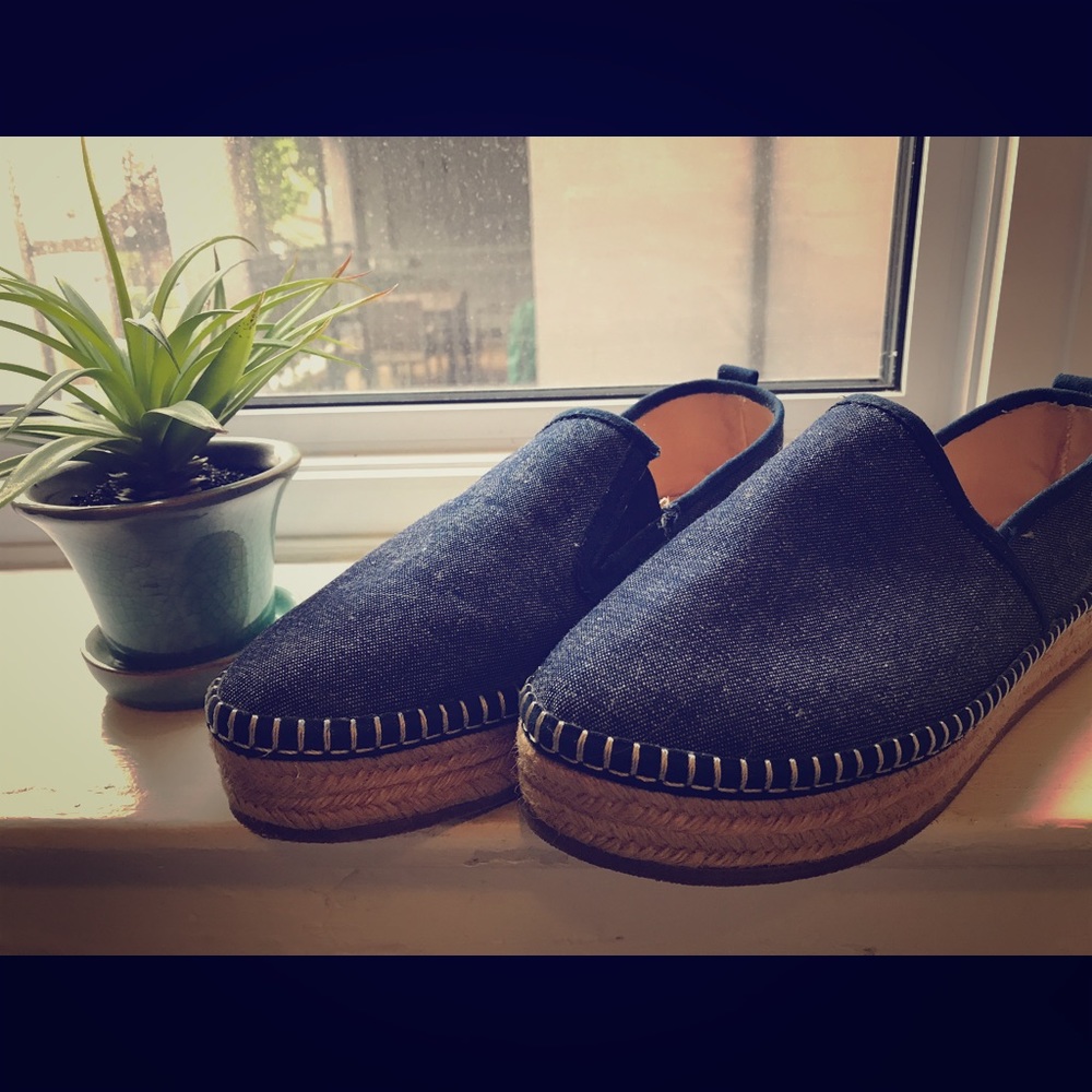 Denim espadrilles