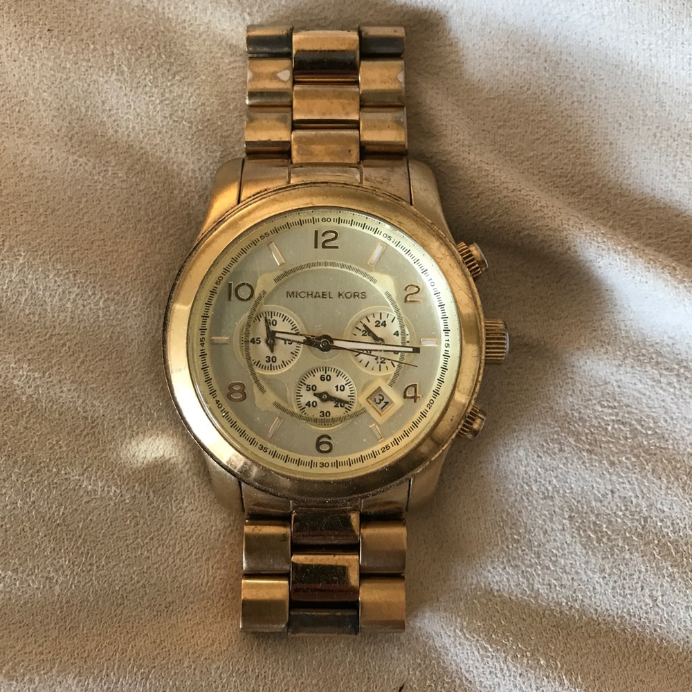 Michael Kors Runway Watch Gold