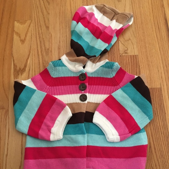 GAP 2T Striped Button Sweater Chelsea Collection - Picture 1 of 2