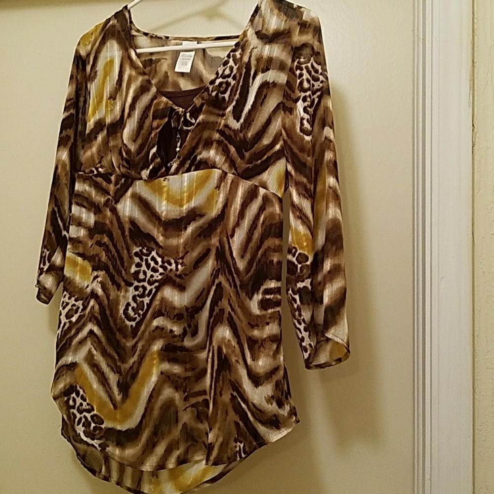 Awesome blouse with attached tank