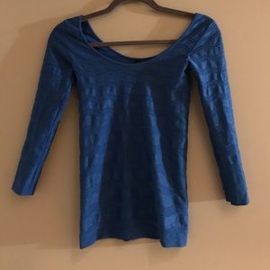 BEBE Bodycon Off Shoulder Top M/L