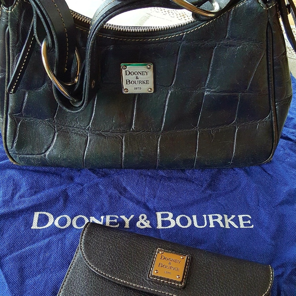 Dooney and Bourke Croc purse and wallet