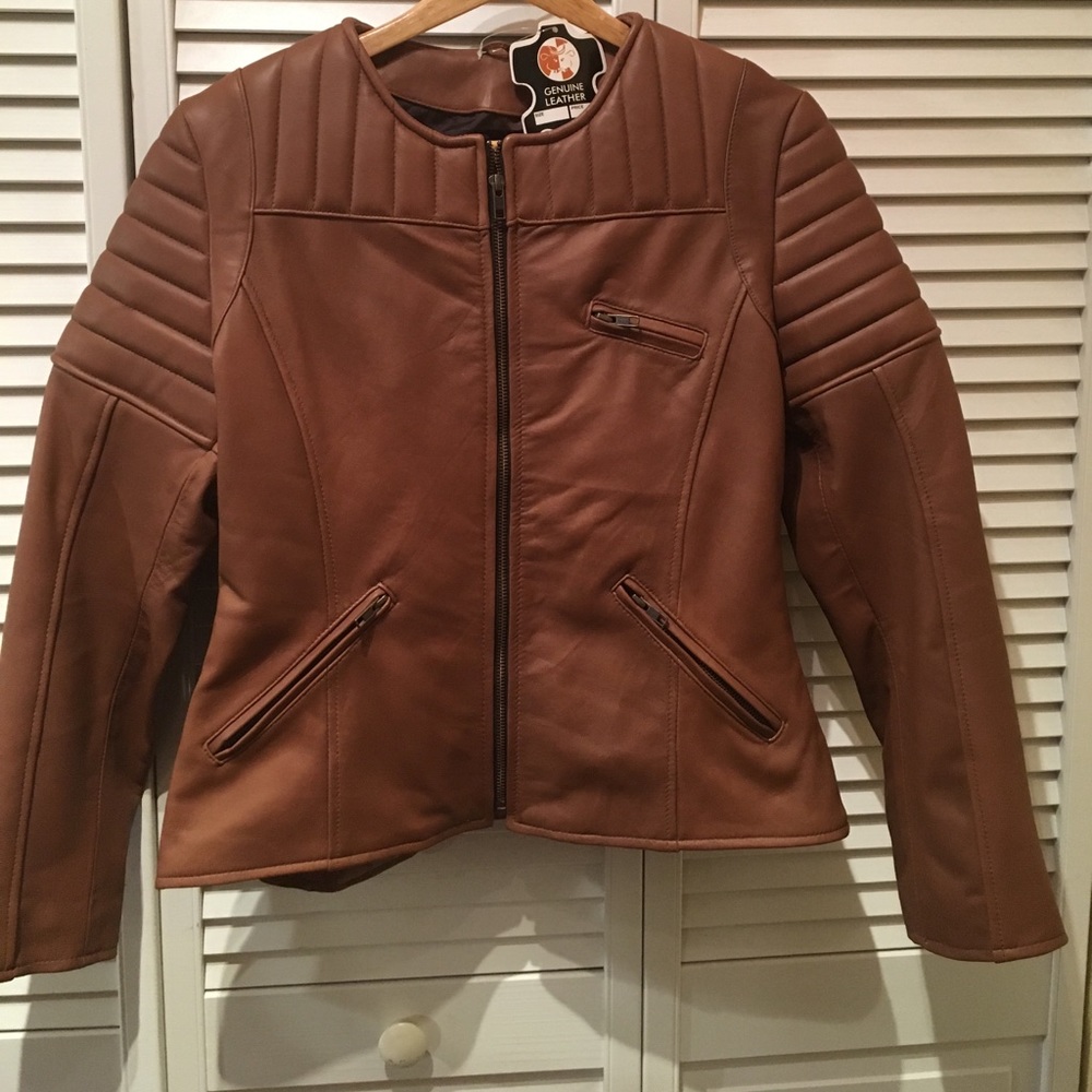 Genuine leather jacket new with tag