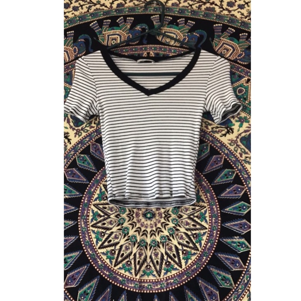 Black and white striped shirt
