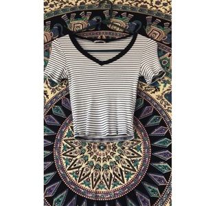 Black and white striped shirt