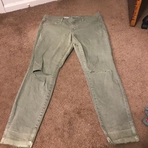 Hunter green missimo jeans size 14!