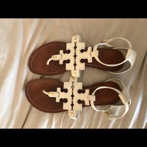 Tory Burch Phoebe Sandals White
