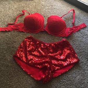 sparkly red bottom