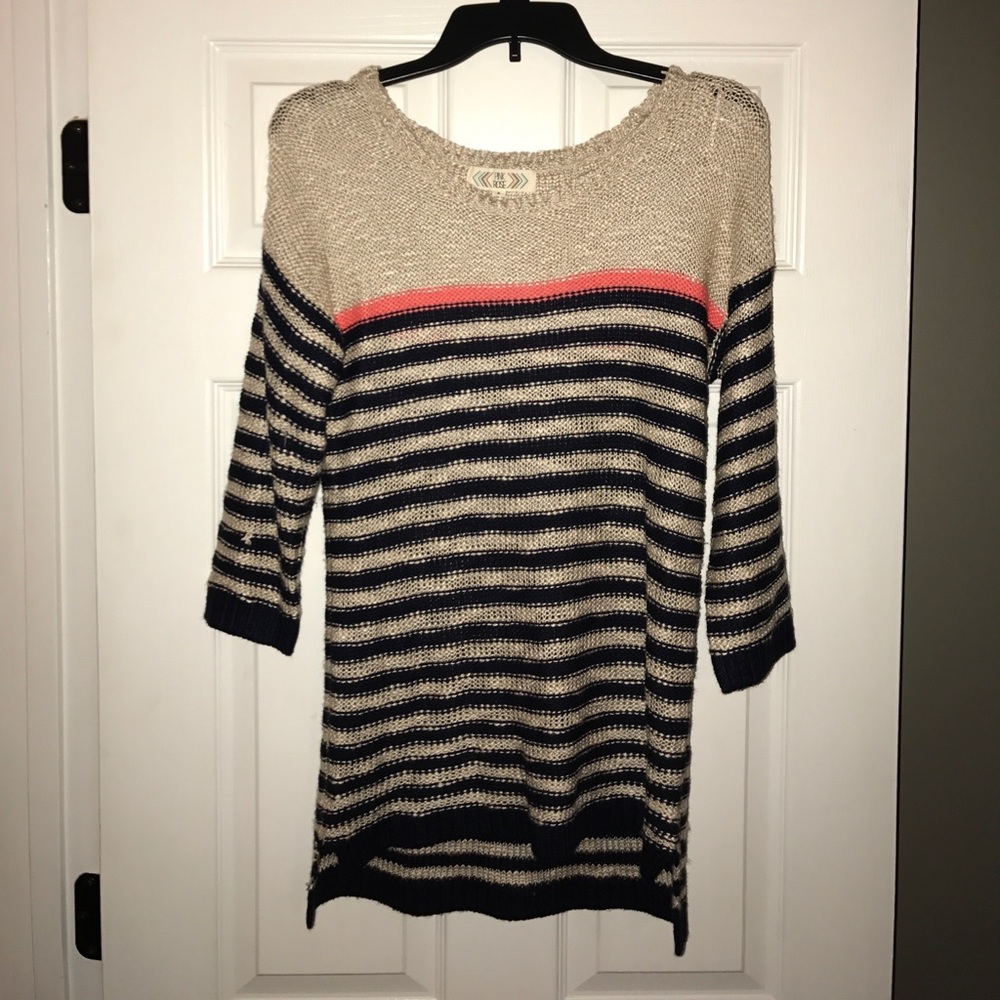 Pinks Rose Striped Sweater