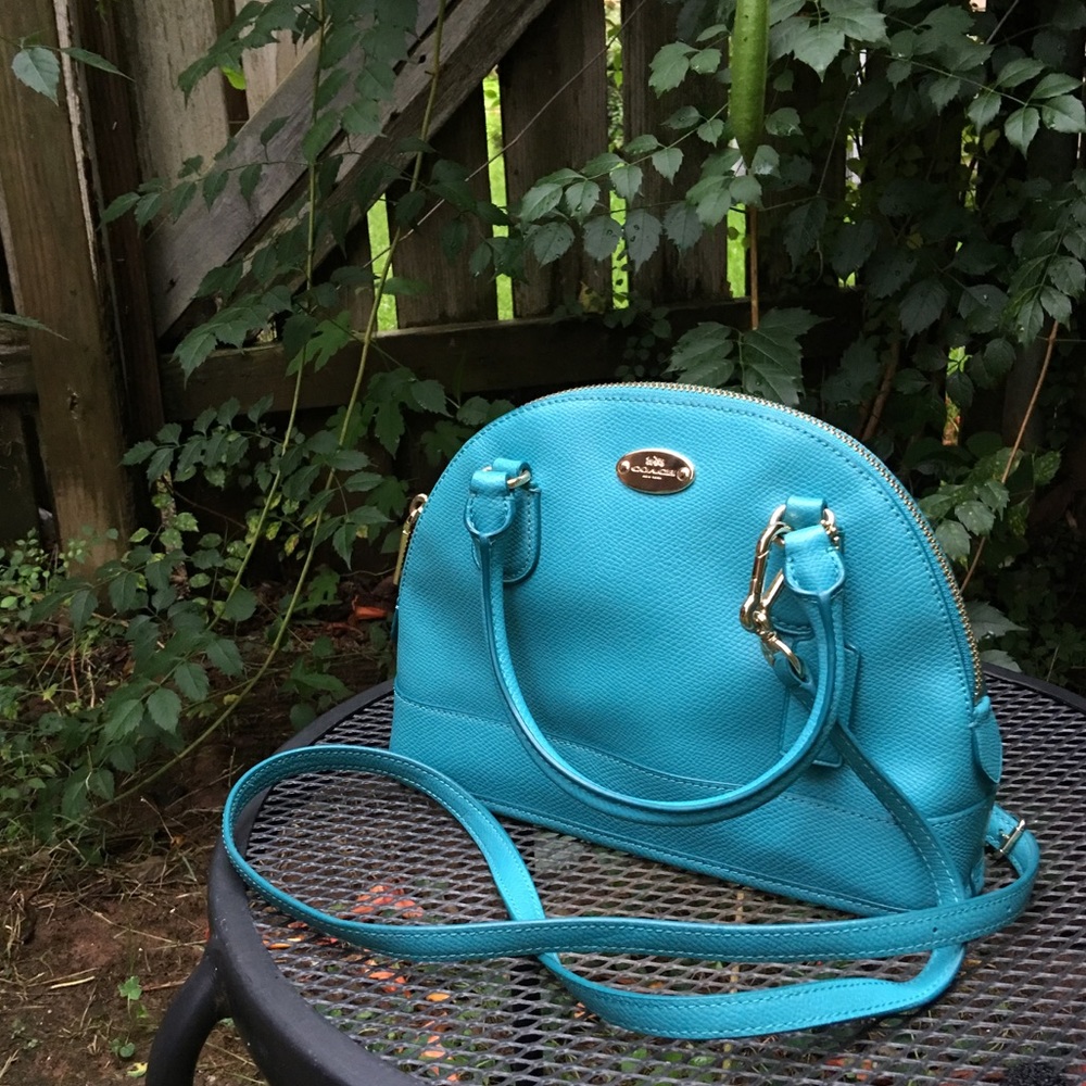 Authentic Blue Coach Purse