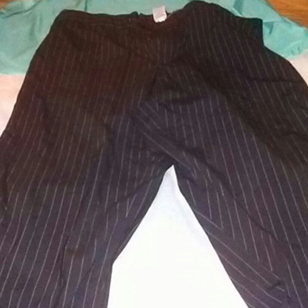 Pinstripe trousers