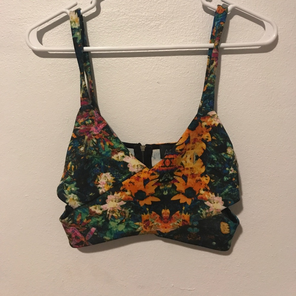 Floral crop top