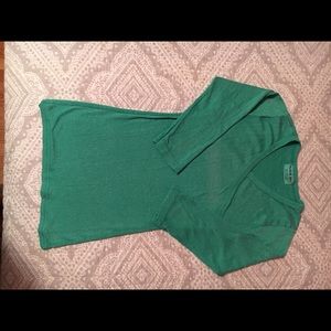 Michael Stars 3/4 sleeve cross over top