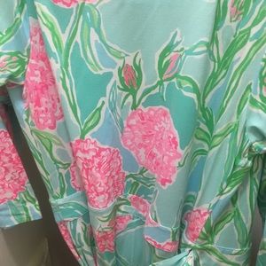 Size large Lilly Pulitzer wrap dress.