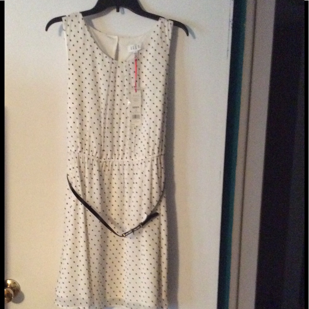 Belted Chiffon Dress