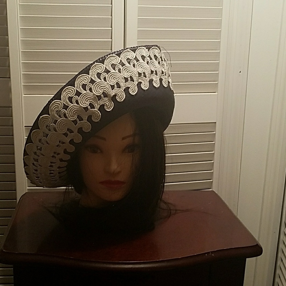 Classic Navy Hat with White Trim