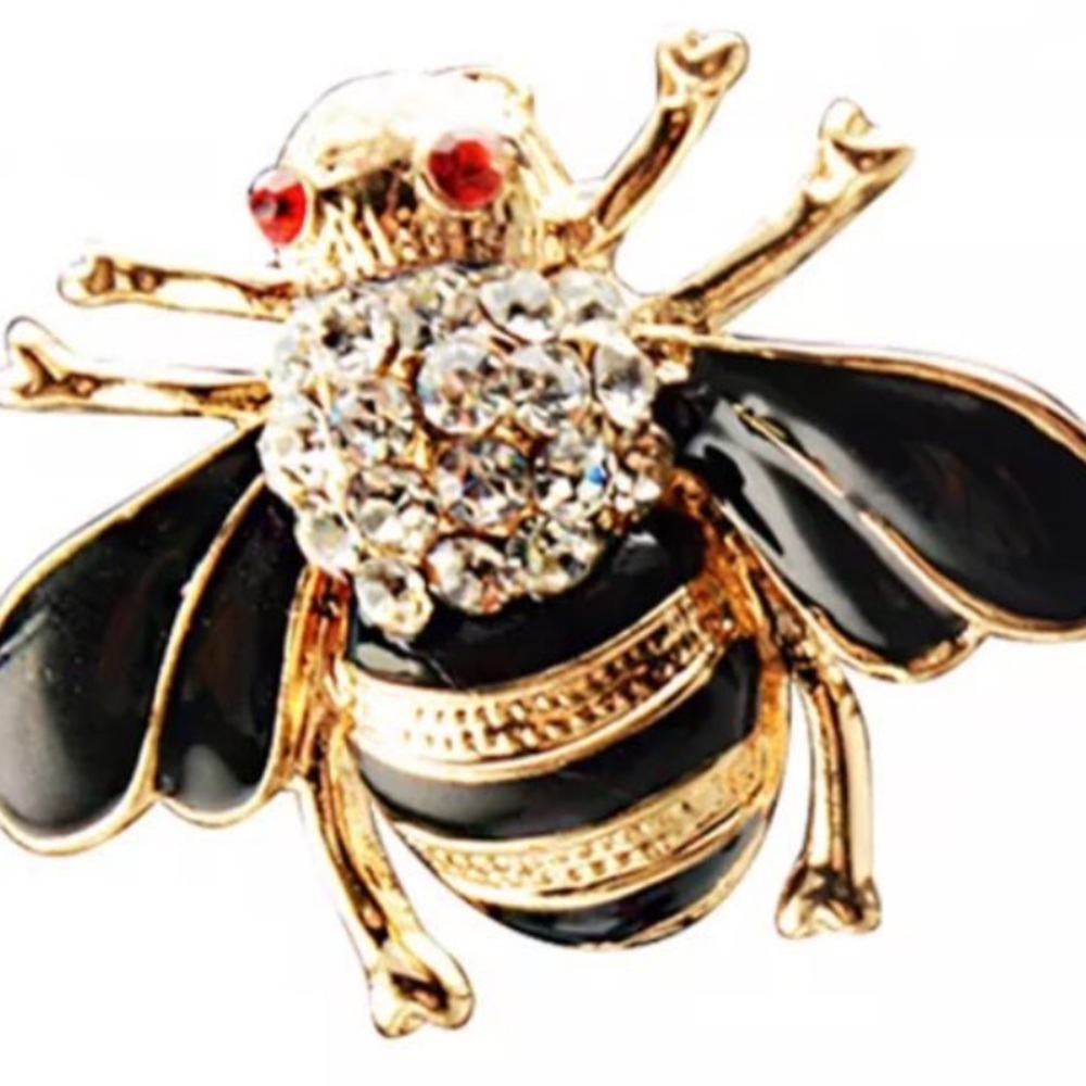 Crystal Bee pin