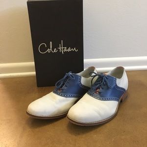 Cole Haan Air Colton Red White Ivory Saddle