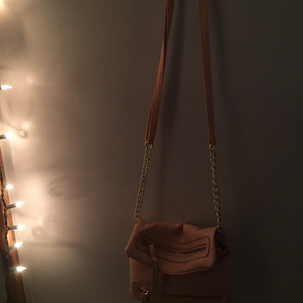 Target Blush colored cross body purse