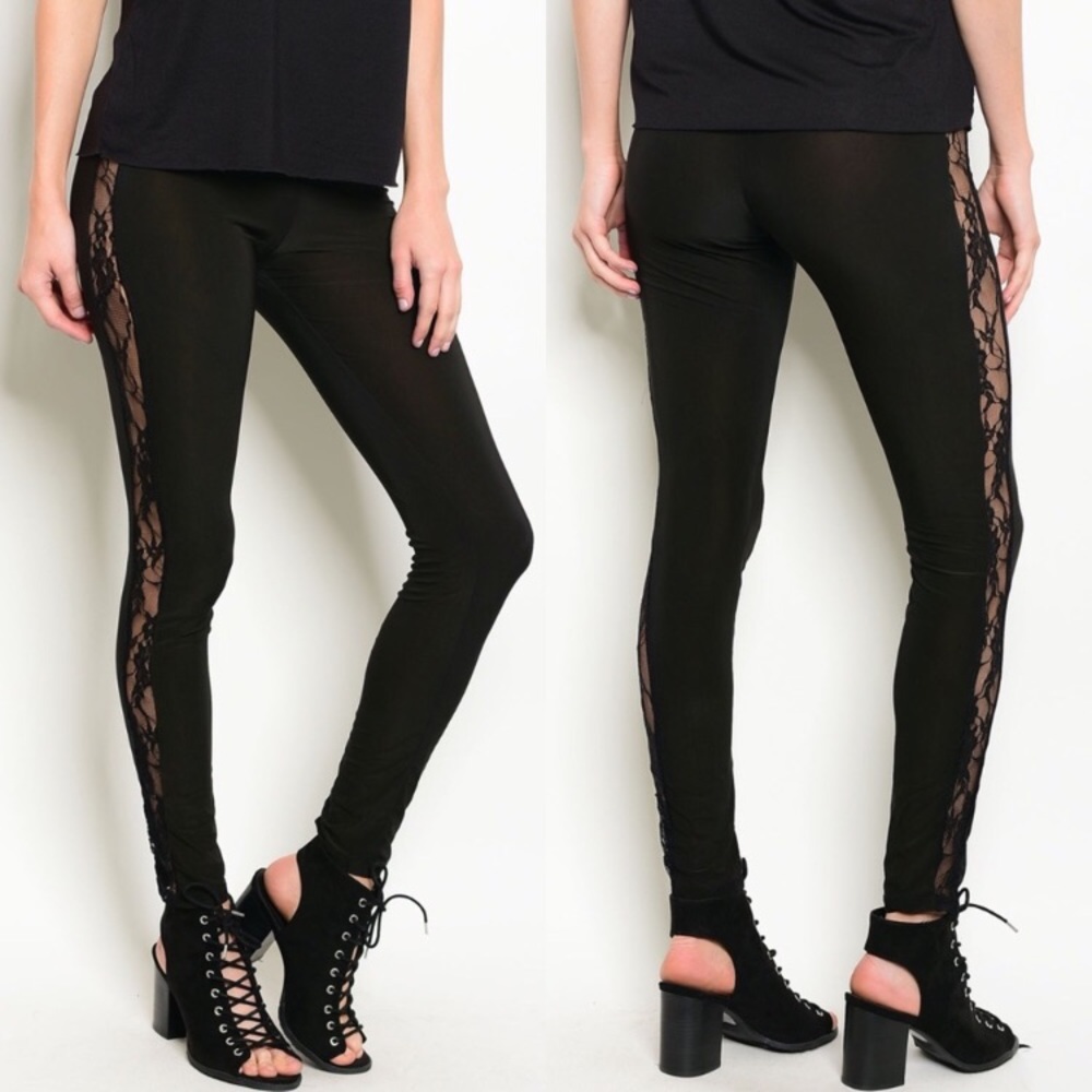 ✨Last one✨Side lace leggings