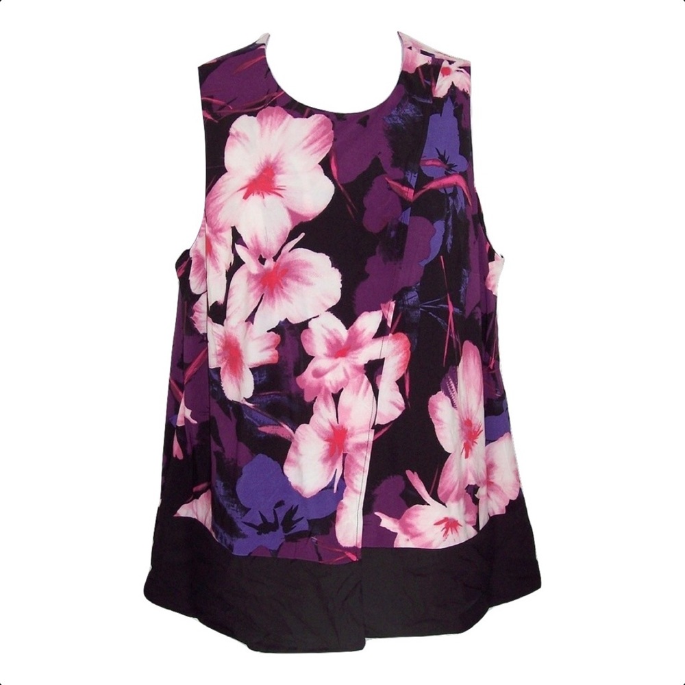 NEW Dressbarn 1X Floral Tank Top - Picture 1 of 8
