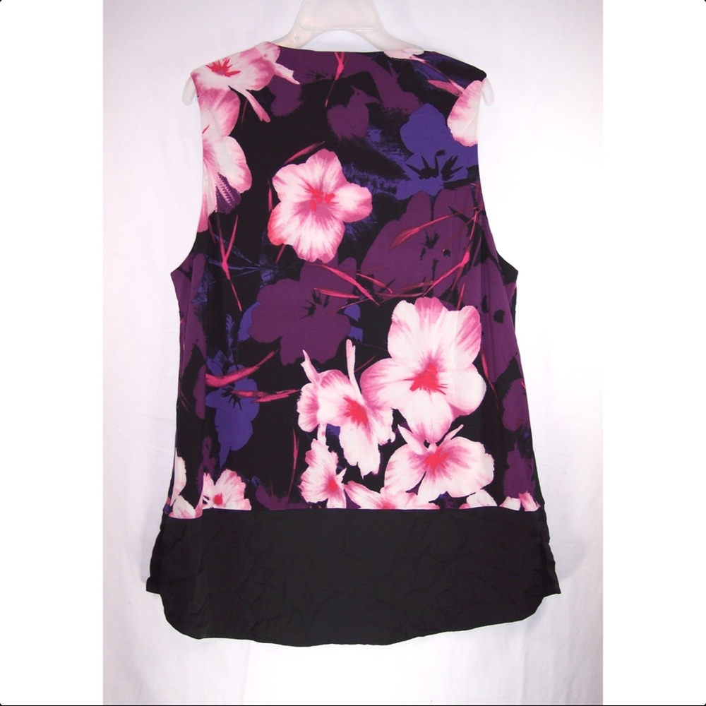 NEW Dressbarn 1X Floral Tank Top - Picture 7 of 8