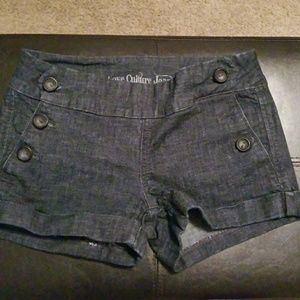 Blue jean shorts