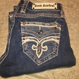 "Rock Revival" Straight Legged Size 27 jeans