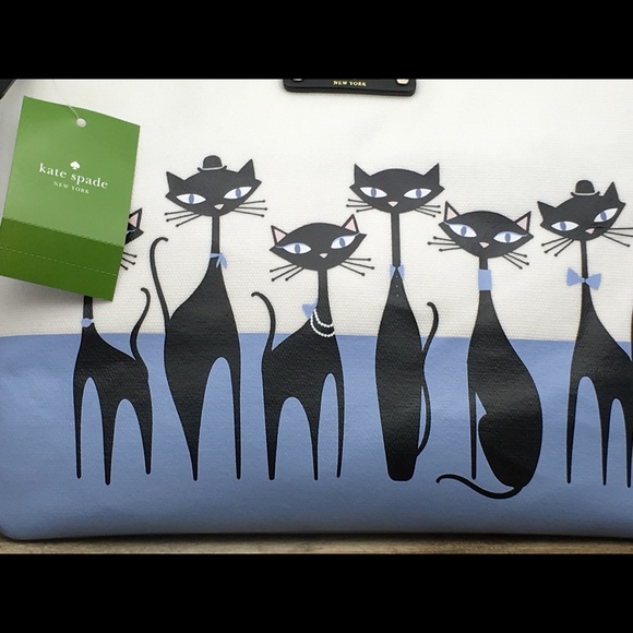 RSV Kate Spade Jazz Cats cosmetic bag - Picture 3 of 8
