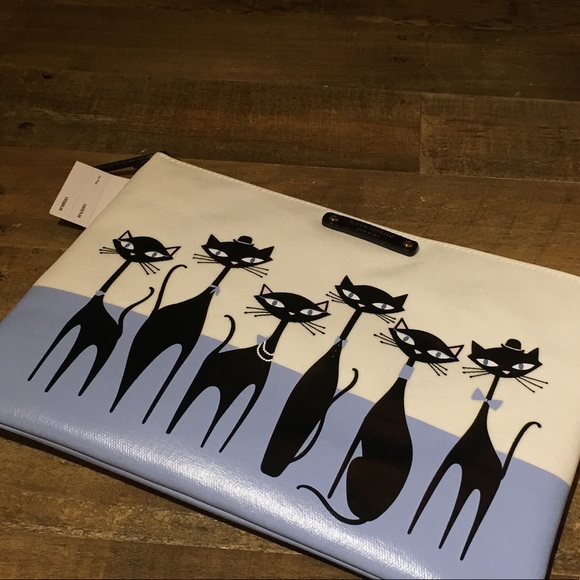 RSV Kate Spade Jazz Cats cosmetic bag - Picture 6 of 8